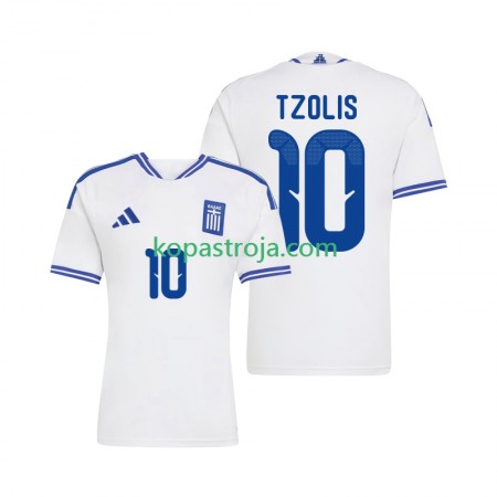 Billiga Fotbollströjor Grekland Christos Tzolis 10 Hemma tröja 2026 Kortärmad